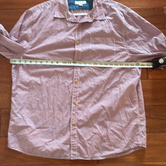 Country Road Red & Blue Checked XXL Button Down Shirt - Picture 6 of 7